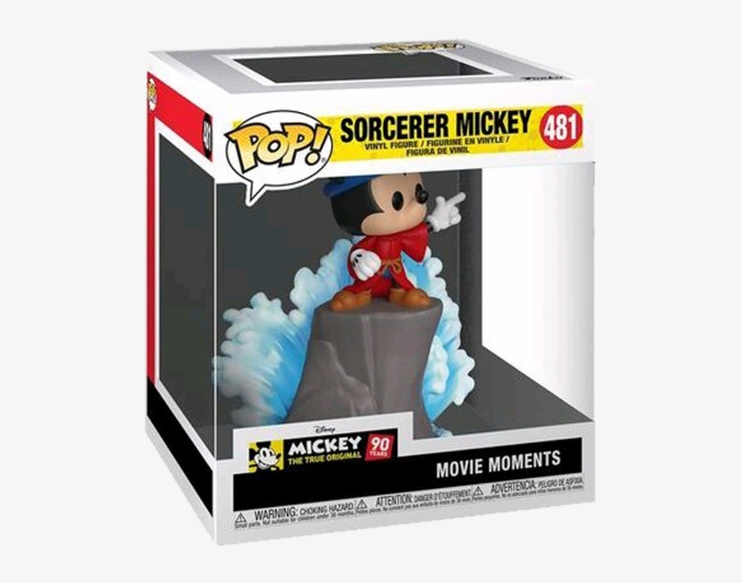 Mickey Mouse 90th Anniversary - Funko Pop Sorcerer Mickey Movie Moment, transparent png download