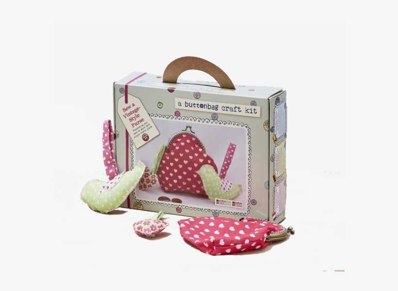 Picture Of Buttonbag Vintage Purse Sewing Kit - Patchwork, transparent png download