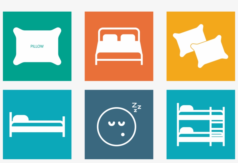Image Free Stock Bedding Pillow Icon Bed Picture Collection - Png Pillow Icon, transparent png download