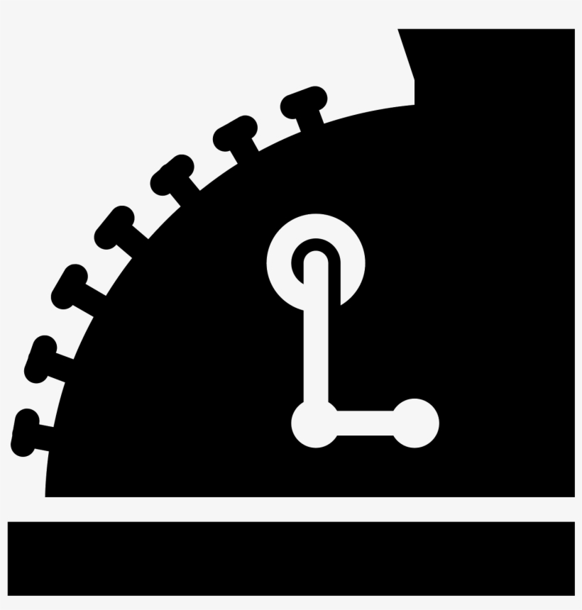 Cash Counter Filled Icon - Old Cash Register Icon, transparent png download