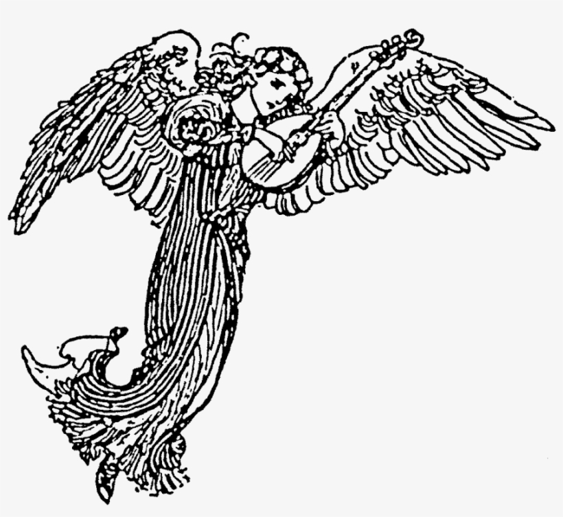 Zoom Angel Rubber Stamp - Illustration, transparent png download