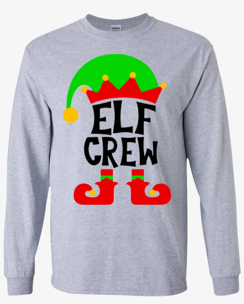Load Image Into Gallery Viewer, Elf Crew, Christmas - Long-sleeved T-shirt, transparent png download