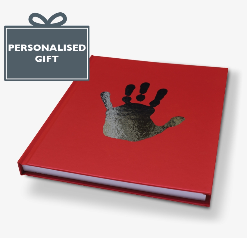 Personalised Foil Blocked Handprint Notebook - From You To Me, transparent png download