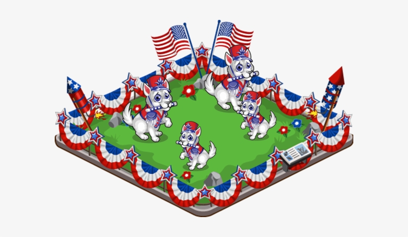 Labor Day Puppy Family - Stars And Stripes, transparent png download