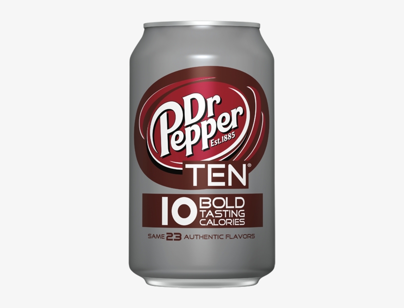 Dr Pepper Ten - Dr Pepper Ten - 24 Pack, 12 Fl Oz Cans, transparent png download
