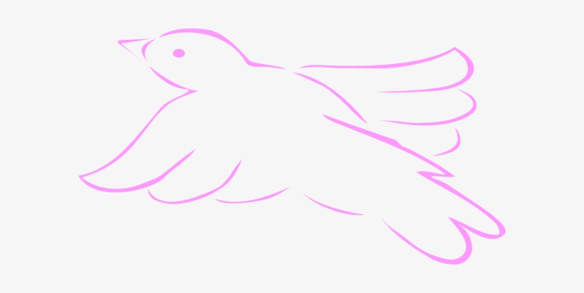 Outline Clip Art At Clker Com Vector - Birds Flying Outline Png, transparent png download
