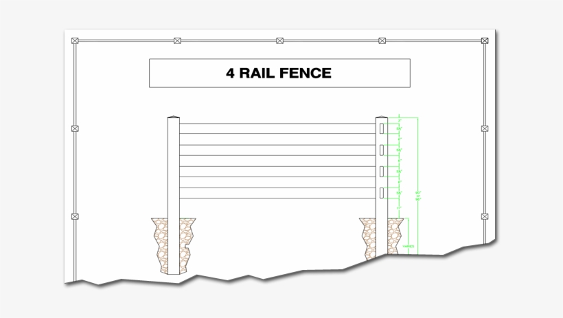 Product Details 4 Rail Hdpe Farm Fencing - Diagram, transparent png download