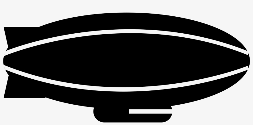 Png File - Zeppelin Silueta, transparent png download