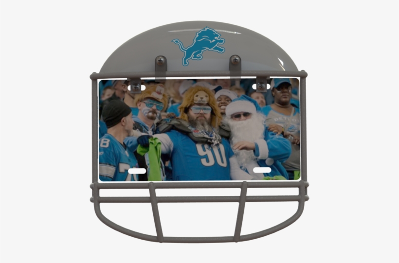 Detroit Lions Helmet Frame - Detroit Lions, transparent png download