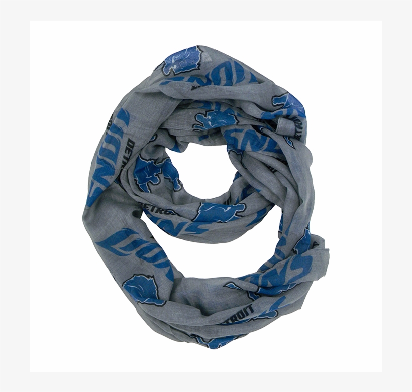 Detroit Lions Sheer Infinity Womens Scarf, transparent png download