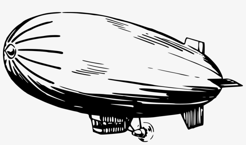 Airship Dirigible Stuff Transparent Image - Airship Clipart, transparent png download