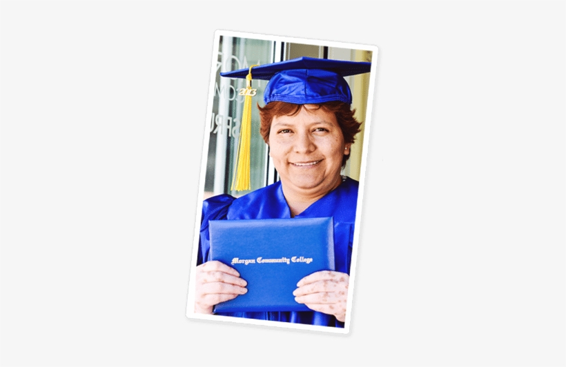 Middle-age Hispanic Woman In Cap And Gown - Graduation, transparent png download