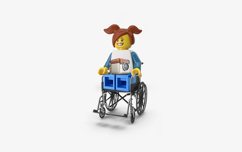 Lego-wheelchair - Wheelchair, transparent png download
