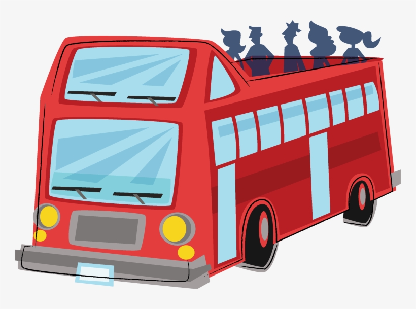 Graphic Royalty Free Download - Tour Bus Clipart, transparent png download