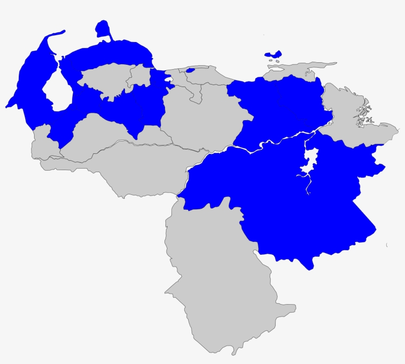 Estados De Venezuela En Primarias De La Mud 2015 - Venezuela Election Map 2018, transparent png download
