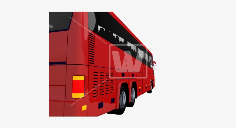 Png Tour Bus Rear Side - Bus, transparent png download
