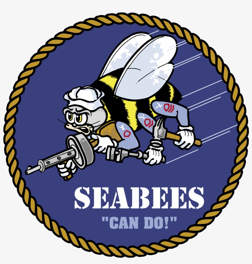 The Us Naval Construction Battalions Received The Nickname - Seabee Symbol, transparent png download