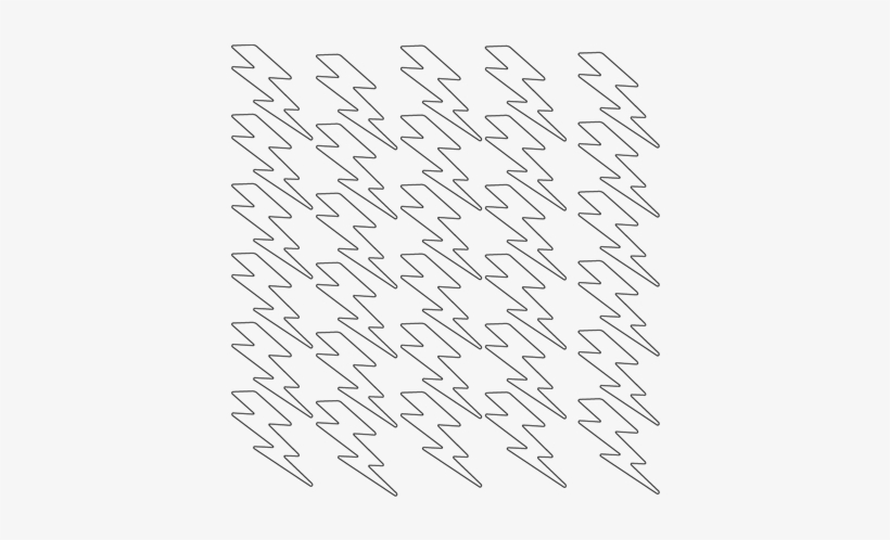 Black On White Lightning Bolt, transparent png download