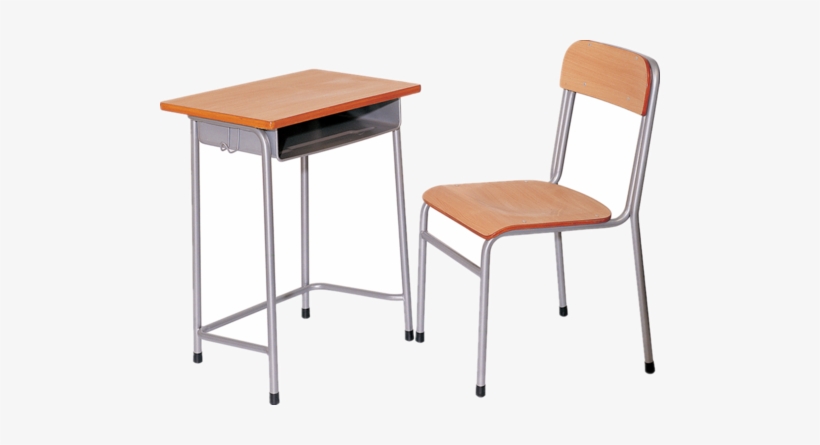 Single Seater Desk - School Desk And Chair, transparent png download