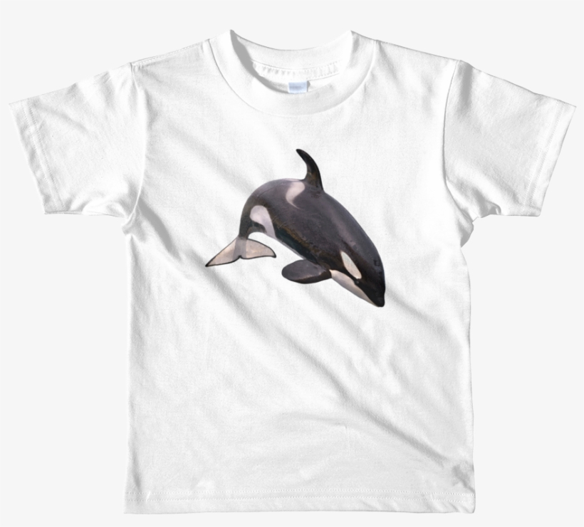 Killer Whale Print Short Sleeve Kids T Shirt - Kids Personalized Shirt | Short Sleeve Kids T-shirt, transparent png download