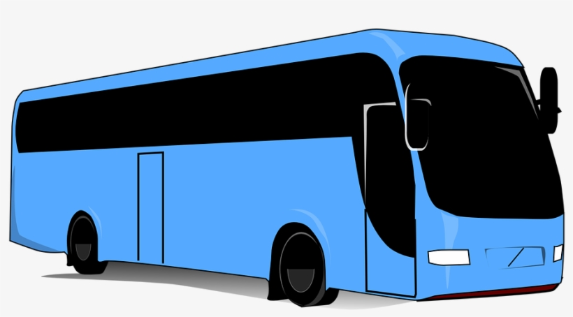 Bus Travel Transport Vehicle Road Public U - Tour Bus Clip Art, transparent png download