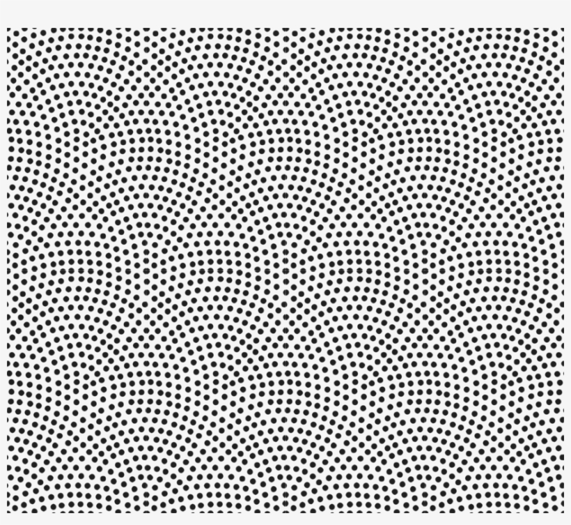 Black And White Textile Design Halftone Printing Free - Halftone, transparent png download