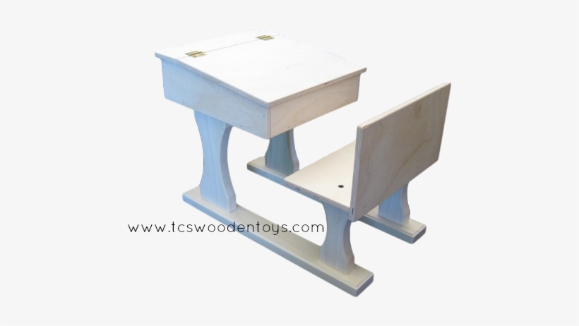 Handmade Wooden Toy Doll Furniture School Desk For - Picnic Table, transparent png download