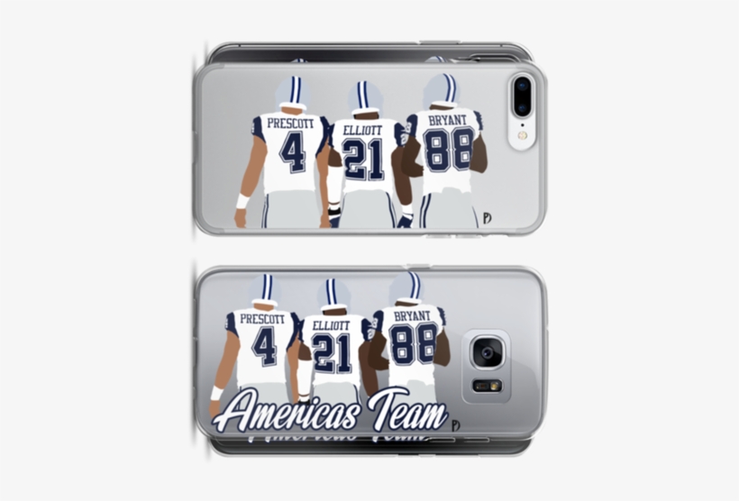 Cowboys Qb Dak Prescott, Rb Ezekiel Elliott, Wr Dez - Drink, transparent png download