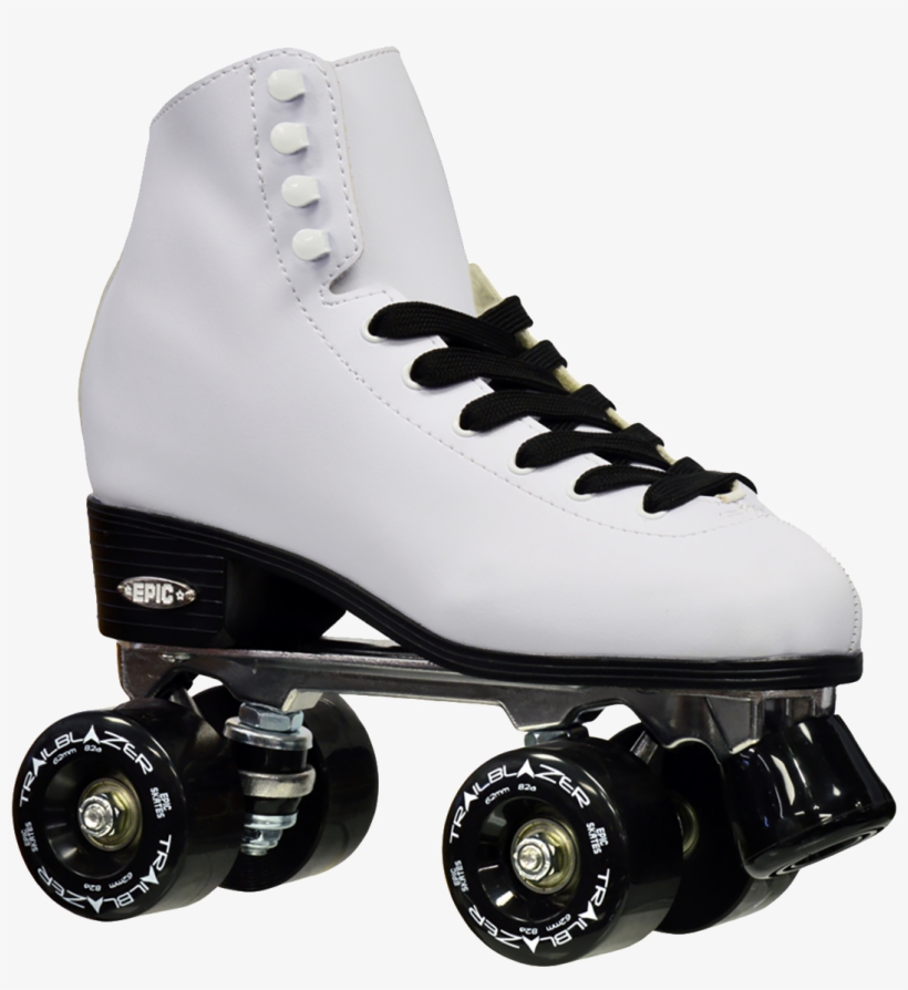 Classic White & Black - Roller Skates Png, transparent png download