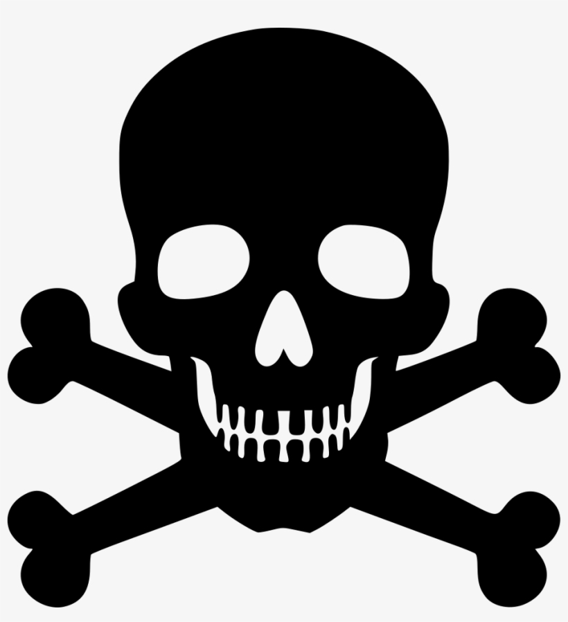 Skull And Bones - Dangerous Clipart Png, transparent png download