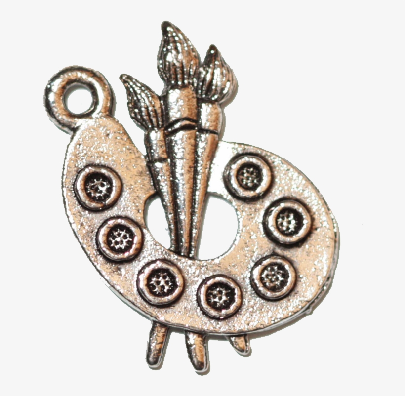 Artist Palette - Silver - Silver, transparent png download