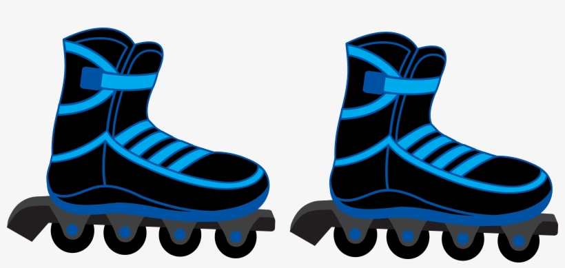Roller Skates Png - Roller Blades Clipart, transparent png download