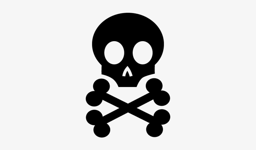 Death Skull And Bones Vector - Intoxicacion Por Mercurio, transparent png download