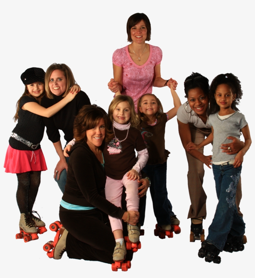Family Skates - People Roller Skating Png, transparent png download