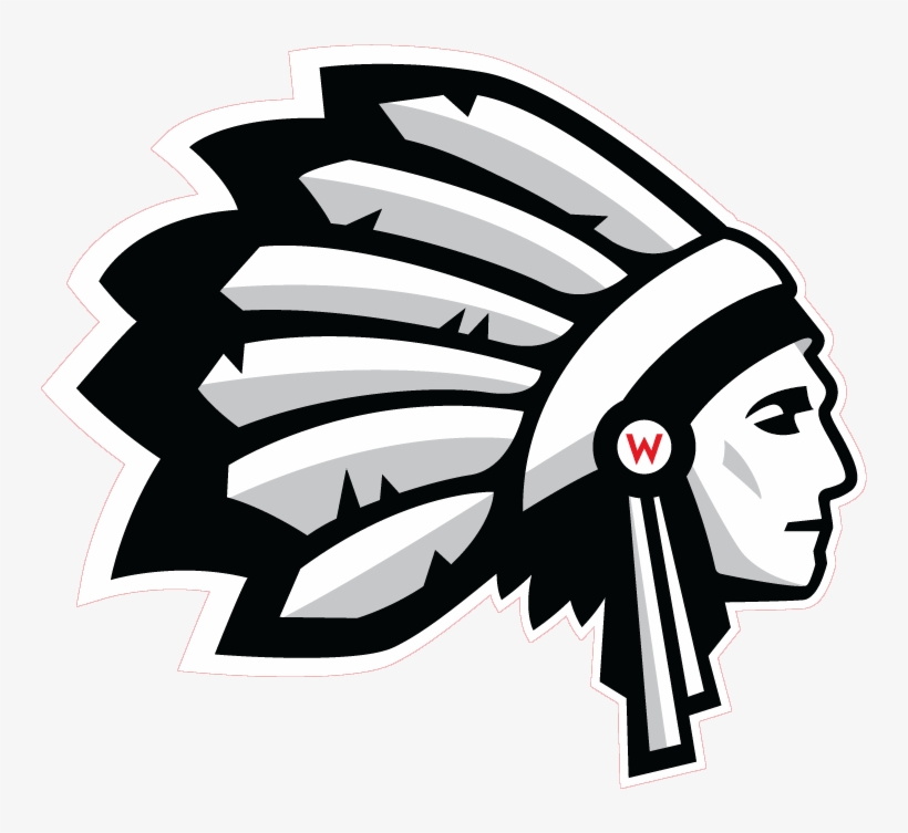 Redskin Drawing Black And White - Wapakoneta High School Mascot, transparent png download
