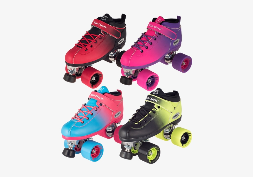 Riedell Dart Ombre Roller Skates, transparent png download