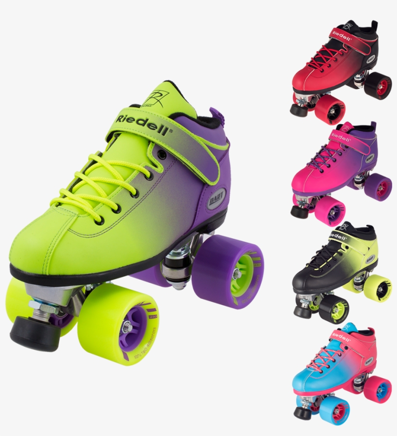 Riedell Dart Ombre Roller Skates, transparent png download