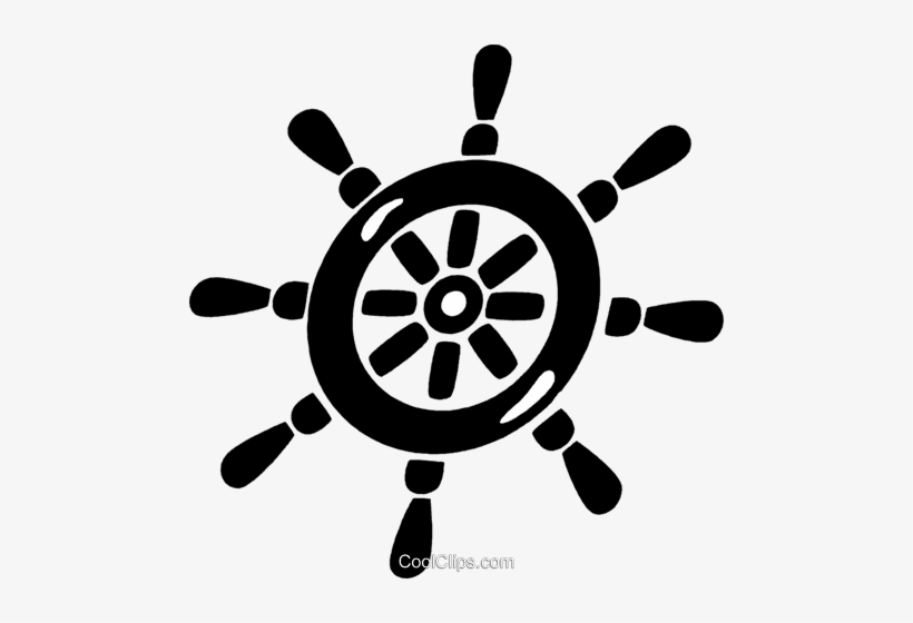 Steering Wheel Of A Ship Royalty Free Vector Clip Art - Marine Icon, transparent png download