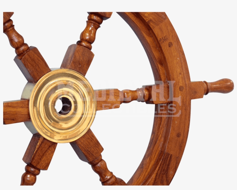 Item - India Overseas Trading Sh8763 - Wooden Ship Wheel,, transparent png download