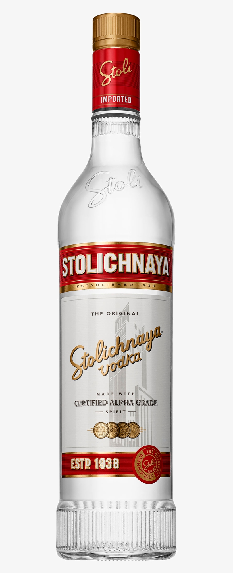 Stolichnaya Vodka 700ml Bottle - Vodka Stolichnaya, transparent png download