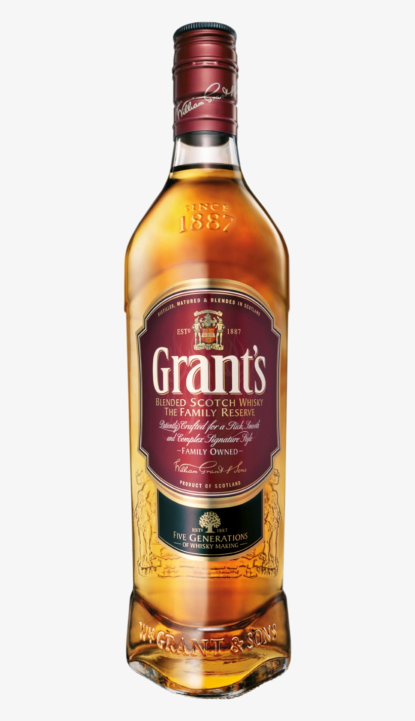 The Grant Family Motto Is 'stand Fast - Grant's Family Reserve Whisky, transparent png download