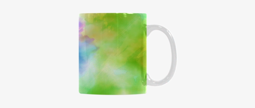 Watercolor Abstraction 02 White Mug - Mug, transparent png download