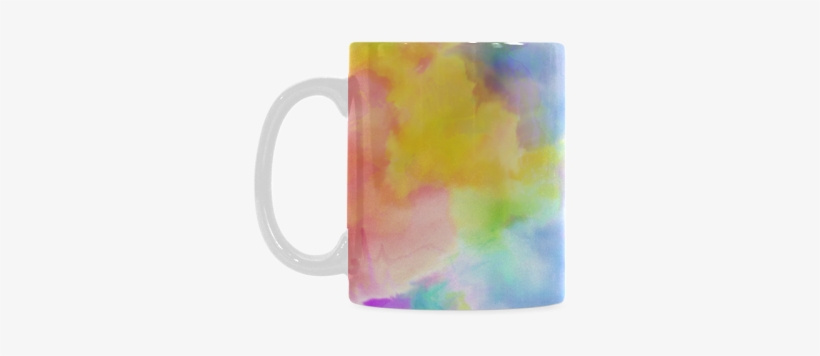 Watercolor Abstraction 02 White Mug - Watercolor Paint, transparent png download