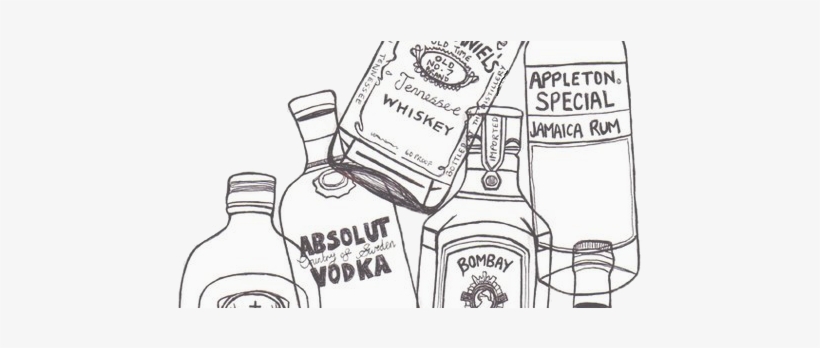 Jacked Daniels - Alcohol Drawing, transparent png download