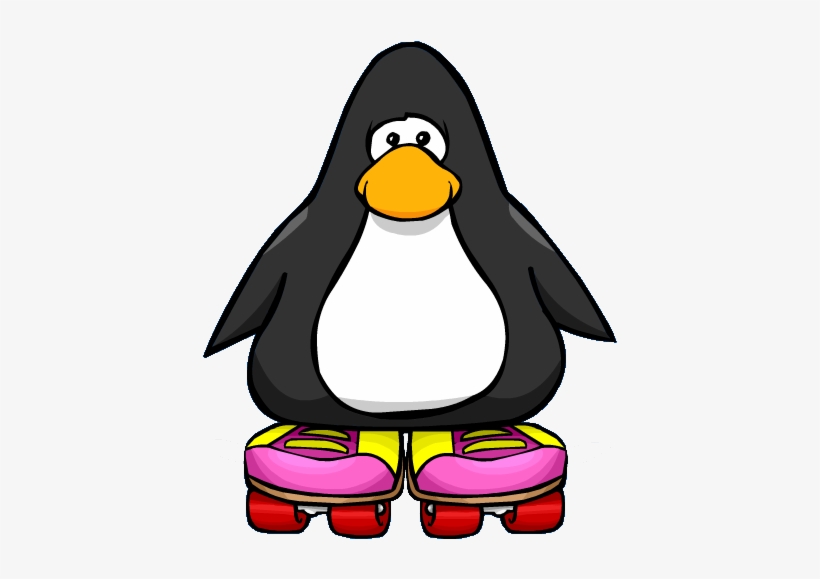 Pink Rollerskates From A Player Card - Club Penguin 206, transparent png download
