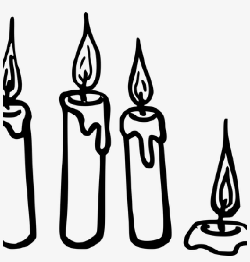 Candle Clipart Black And White & Candle Clip Art Black Candle Clipart Black And White Png PNG