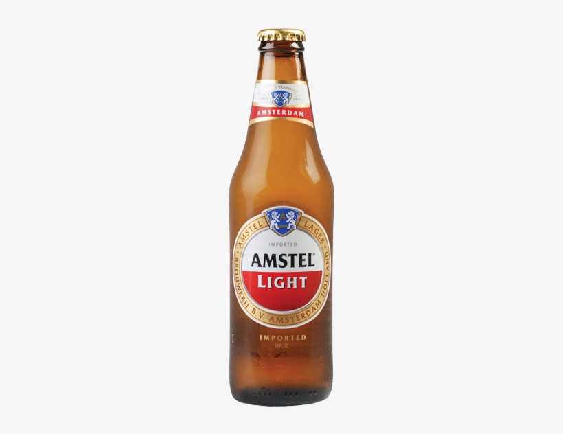 Low And Alcohol Removed Beer - Amstel Light Lager - 12 Fl Oz Bottle, transparent png download