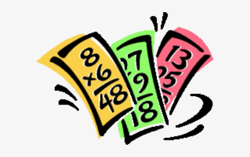 Multiplication Math Flash Cards Clip Art - Que Son Las Tarjetas Didácticas, transparent png download