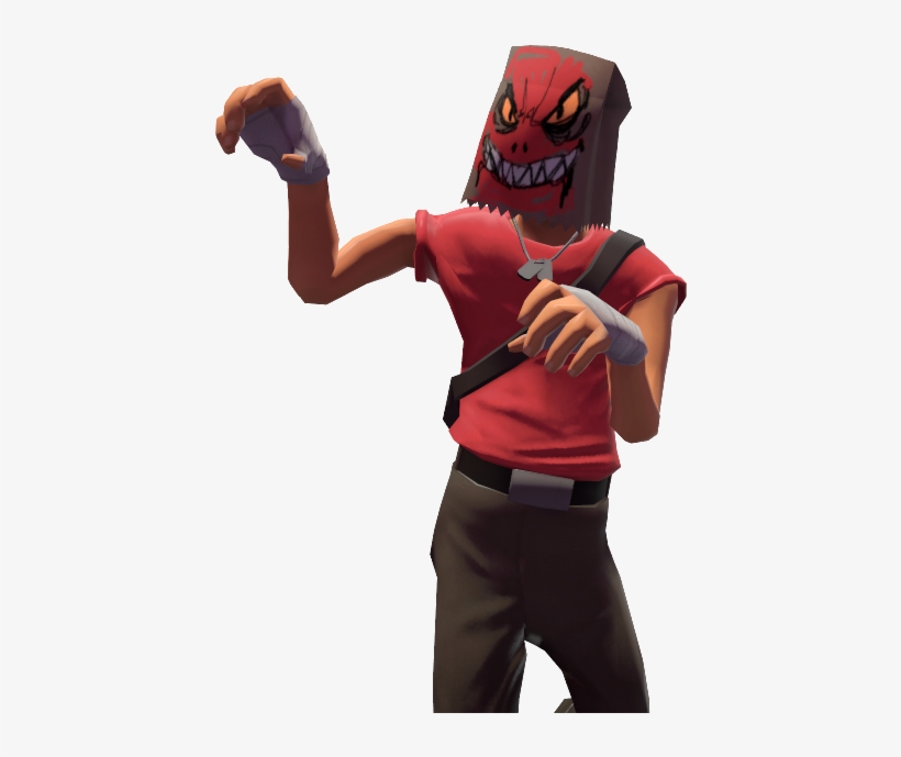 Scout With The Mildly Disturbing Halloween Mask Tf2 Team Fortress 2 Halloween Mask Png Image Transparent Png Free Download On Seekpng