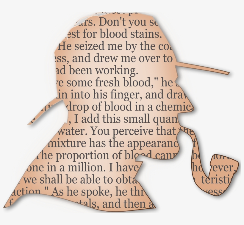 The Detectives Cut Silhouette The Pulp - Sherlock Holmes Book Png, transparent png download